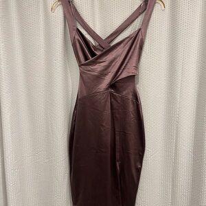 Elegant Dusty Purple Windsor Dress